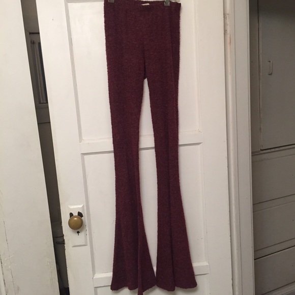 Maroon Flare Knit pants