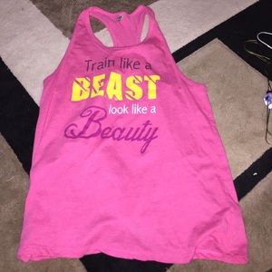 Pink Workout Tank Size Large