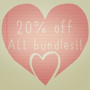 20% OFF ALL BUNDLES!!! 💗