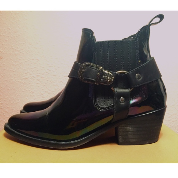 To Be Announced Boots - To Be Announced 'Assault' Western Ankle Boots