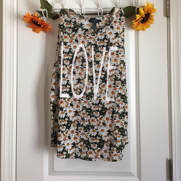 Forever 21 Tops - •Floral Muscle Top•