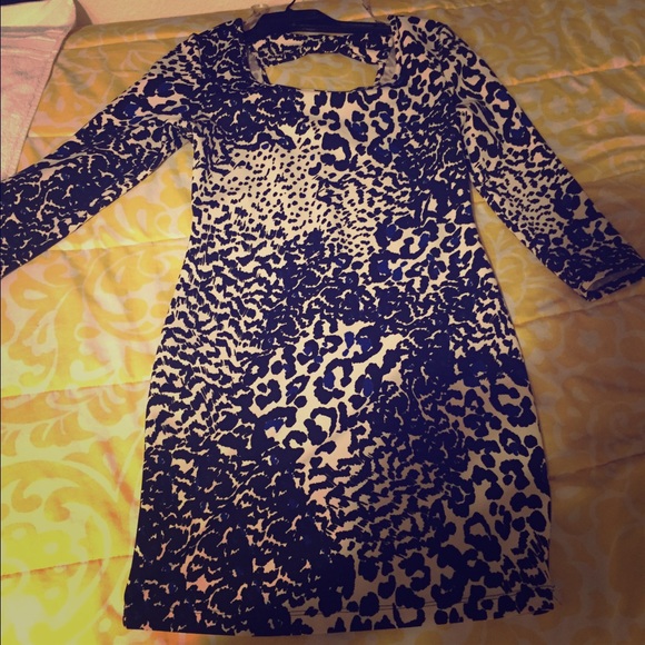 Cheetah print dress.