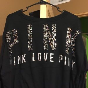 Vs pink long sleeve tee