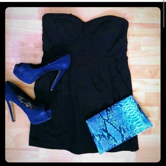 3/$25🌹Love Culture Black Strapless Dress Sz. L - Picture 1 of 2