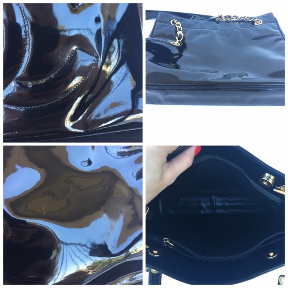 ON HOLD 🚫 CHANEL Black Patent CC Tote - Picture 3 of 4