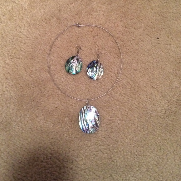 Necklace and earrings