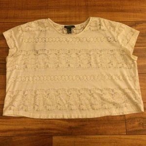 White Crochet Crop Top