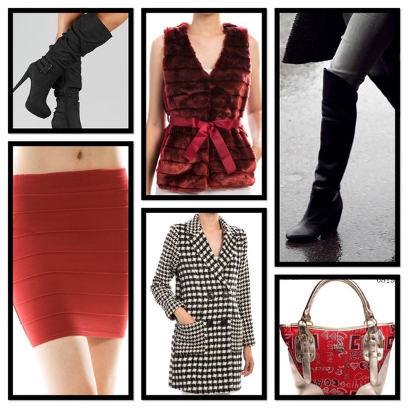 SOLD!!! BOHO RED MINI SKIRT - LARGE - Picture 3 of 4