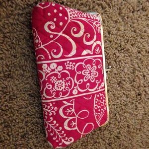 Vera Bradley Twirly Bird Pink Clutch