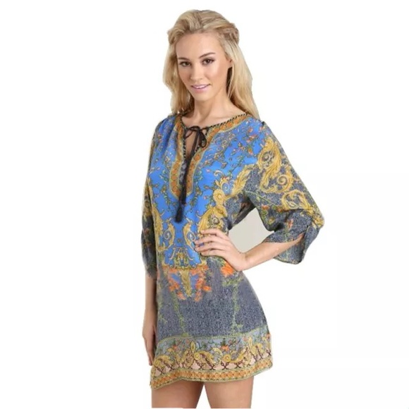 Boho Mini Dress Medium 6/8