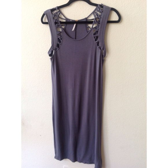 Free People dress
Gray Bodycon Jersey Macramazing - Picture 2 of 4