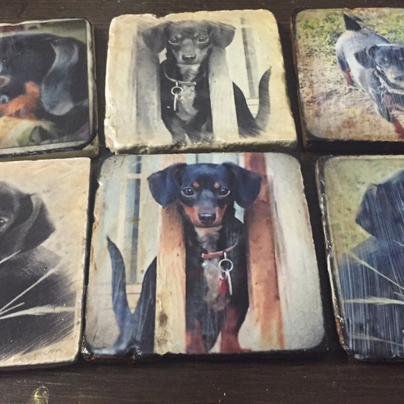 Hand made customized coasters set of four - Picture 1 of 4