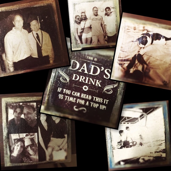 Hand made tile coasters, set of four - Picture 1 of 4