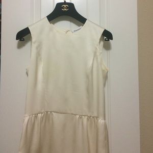 CHANEL silk peplum top