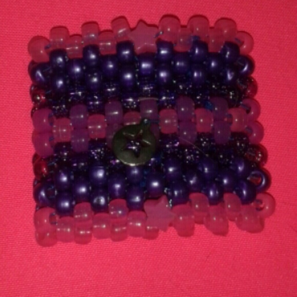 Cuff +4 single kandi bracelets - Picture 2 of 4