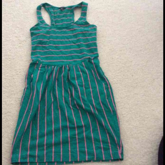 Forever 21 Dresses & Skirts - Pink and green striped dress