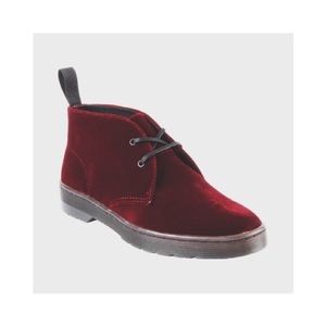 Maroon velvet doc martens 👽