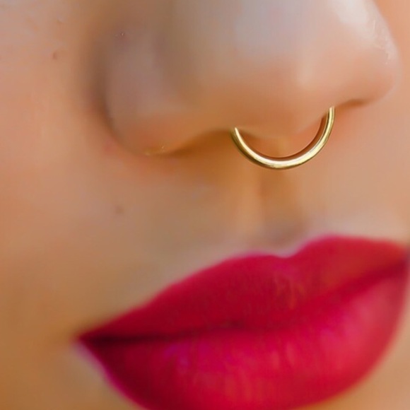 Reserved @amandachav 2 Gold Faux Nose Septum