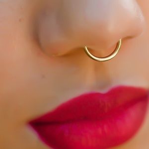 Reserved @amandachav 2 Gold Faux Nose Septum