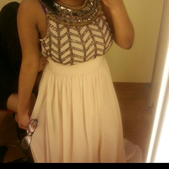 Baige prom dress
