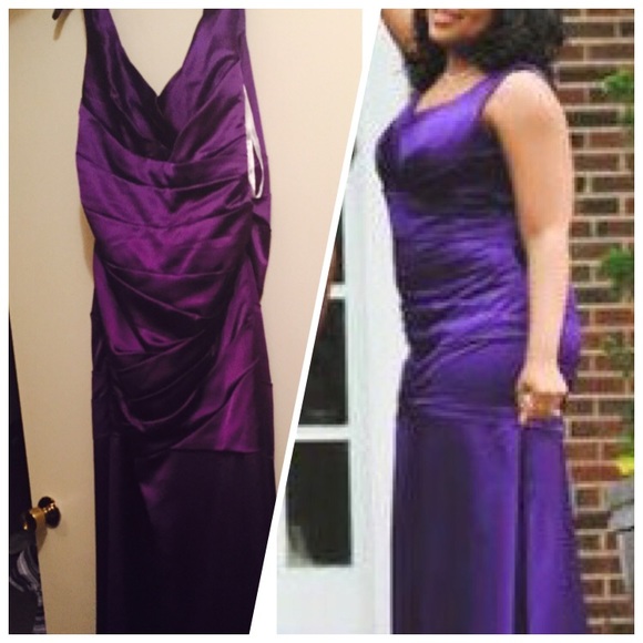 Purple bridesmaid dress