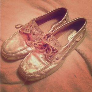 Sperry Top Siders Silver Boat Shors sz 7.5