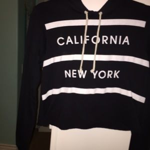 Brandy Melville style cropped sweatshirt