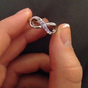 Purple infinity ring