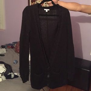 James Perse Black Cardigan