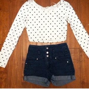 Polkadot cropped top