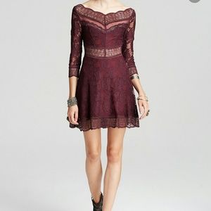 Lacey Affair Free People Dress in Eggplant