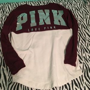 Victoria's Secret pink varsity crew