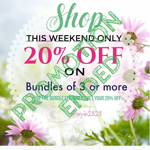 ⛔Promotion ENDED⛔This Weekend Only 20% Off