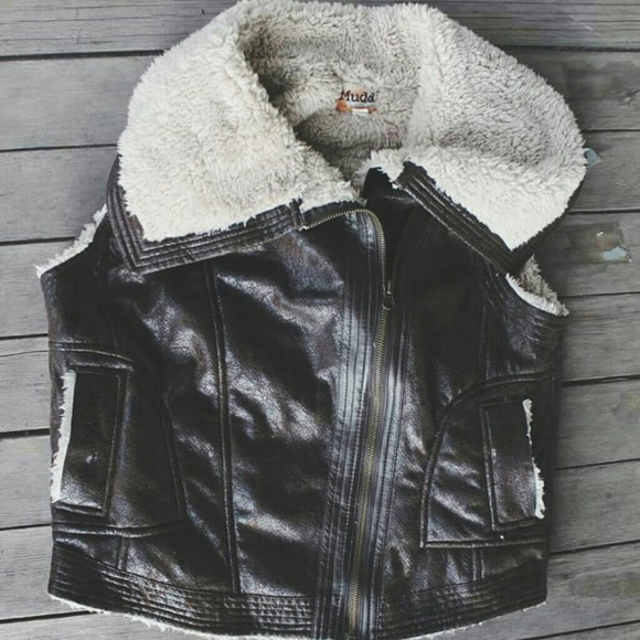 Mudd Faux Leather Vest
