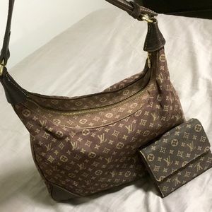 Louis Vuitton Boulogne Shoulder Bag and Wallet