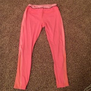 Coral Long Lululemon Leggings
