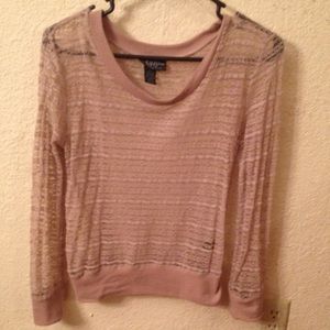 Transparent sweater type shirt