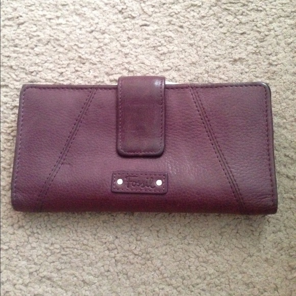 Fossil purple wallet