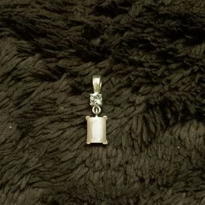Pink diamond charm