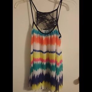 Multi color tank top
