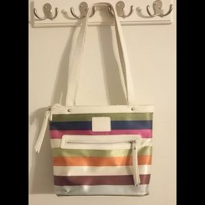 Multi color hand bag