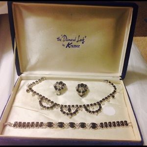 "The Diamond Look" by Kramer - 1950s Jewelry Set
