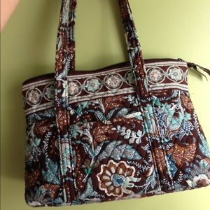 Vera Bradley "Vera" Tote in Java Blue (retired)
