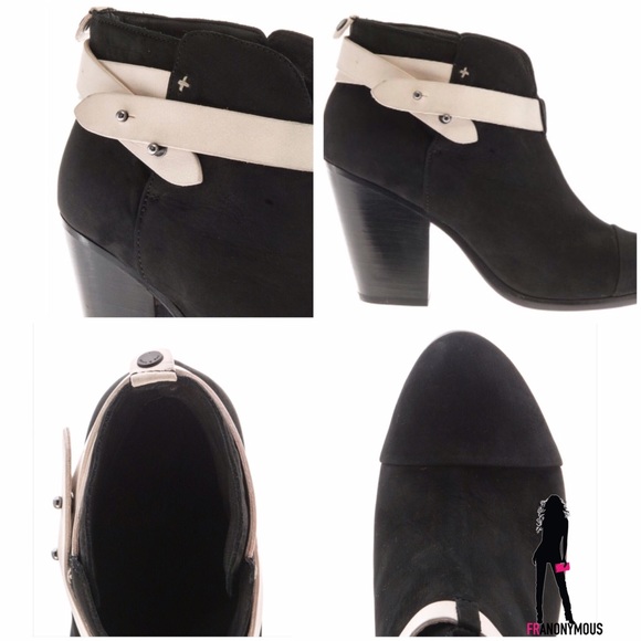 🚫SOLD🚫Black Suede Bne Lther rag & bone Booties 7 - Picture 3 of 3