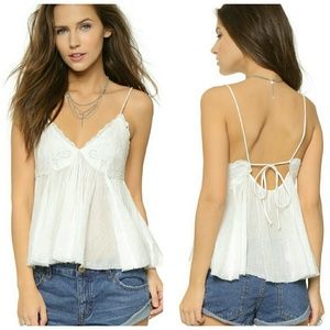 FREE PEOPLE white Birds in the Sky tank