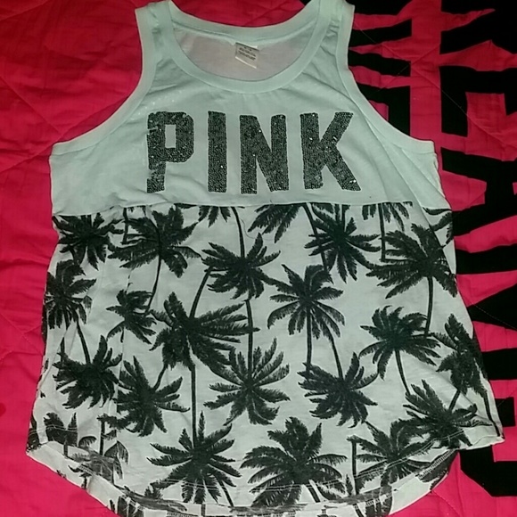 **SOLD**M BLING Baby Blue Tank