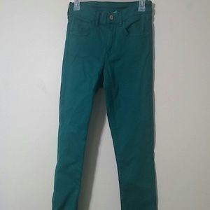 NWT H&M green skinny jeans