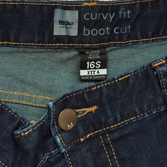 Mossimo boot cut jeans.