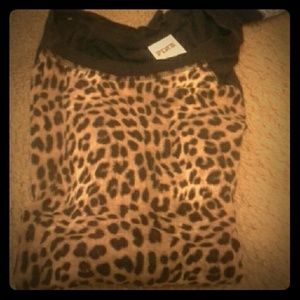 Pink Victoria secret Cheetah leopard print sweater