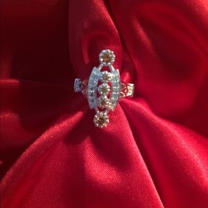 925 Sterling morganite ring